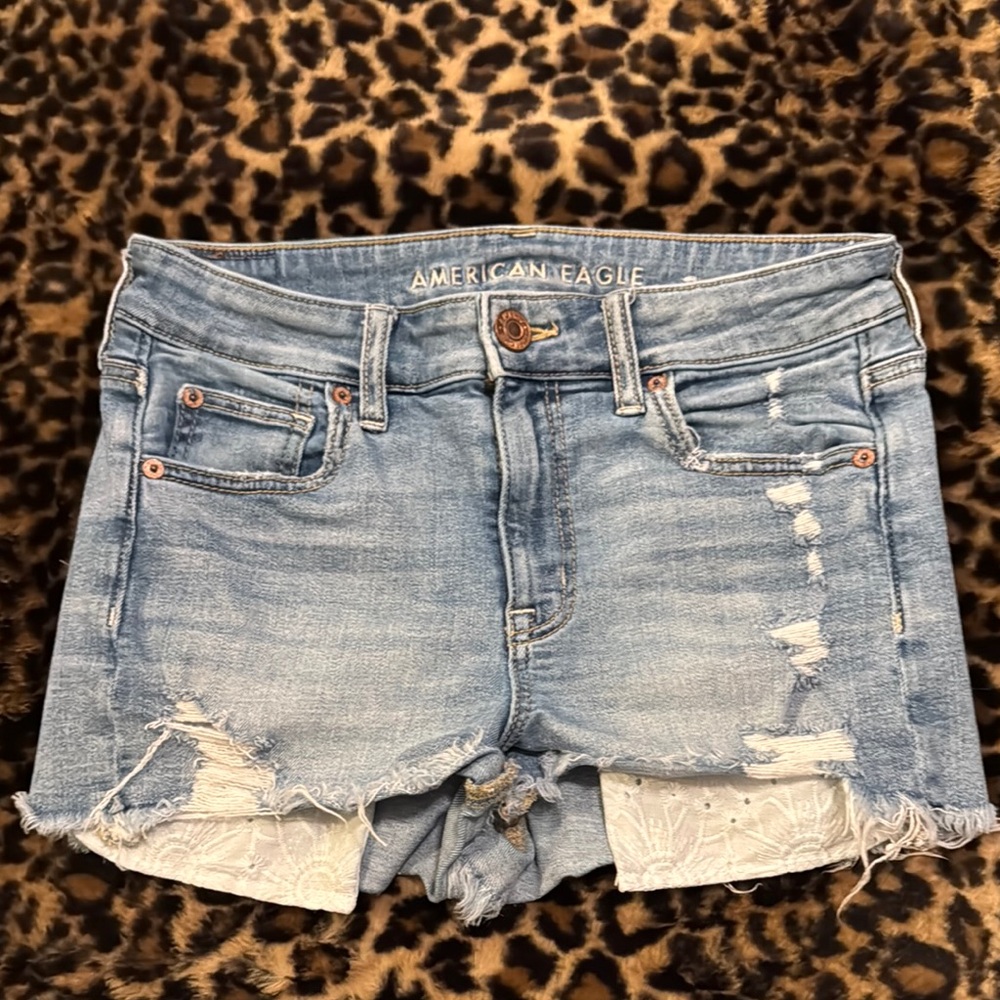 American Eagle Distressed Denim Shorts
